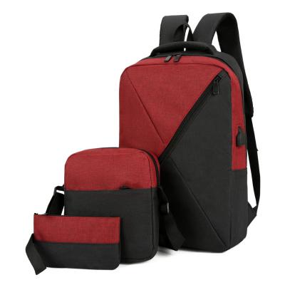 China With USB customization laptop backpack with USB left small laptop backpack filling wholesale 3in1 backpack for sale