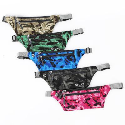 China 2020 Promotional Cheap Waterproof Camouflage Waterproof Camouflage Waist Belt Hot Selling Nylon Water Proof Stock Outdoor Sport Waist Bag for sale