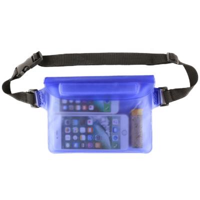 China Hot Sale Beach Water Proof Waist Bag Pouch Bag Running PVC Belt Swimming Fanny Pack Waterproof Waist Bags for sale