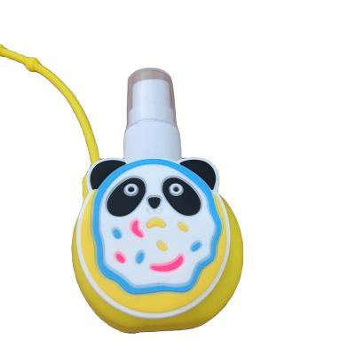 China Europe Travel Cartoon Silicone Hand Sanitizer Bottle Case Holder For Kids for sale