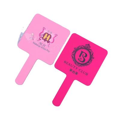 China Square Plastic Cosmetic Mirror Personalized Customized Makeup Hand Held Mirror for sale