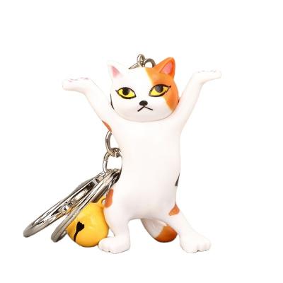 China Enchanting Key Chain Pendant Cartoon Cat Dancing Promotion Gift Kitten Bag Small Gift for sale