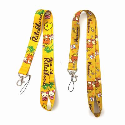 China Durable Custom Logo Printing Heat Press Sublimation Satin Polyester ID Card Neck Strap Lanyard Ribbon With Safety Buckle for sale