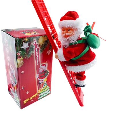 China 2022 Funny Educational Toy Electric Toys Bead Curtain Santa Claus With Lights Pendant Christmas Gifts for sale