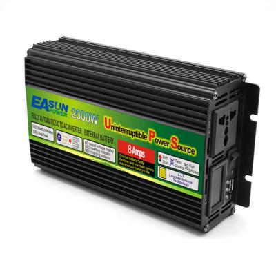 China EASUN 12V 24V AC 110V 220V Home Appliance POWER DC On Grid Modified UPS 800W 1000W 2000W Peak Power Sine Wave Car Inverter for sale