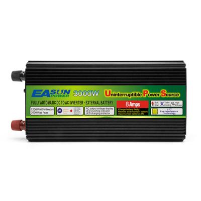 China EASUN 12V 24V AC 110V 220V Home Appliance POWER DC On Grid UPS 3000W 4000W Power Sine Wave Inverter Modified Car Inverter For Home Use for sale