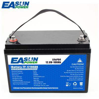 China Safety Power Solar Wall 12V 100AH ​​LifePO4 Battery for sale