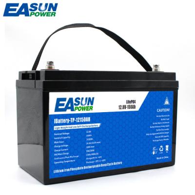 China Safety 150AH lifepo4 lithium batteries for 12v solar systems for sale