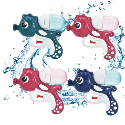 China Summer Hot Selling Children's Gun Game Beach Shooting Toys Seahorse Seahorse Water Gun 3 Color Shooting Toy Gun water exterior for sale