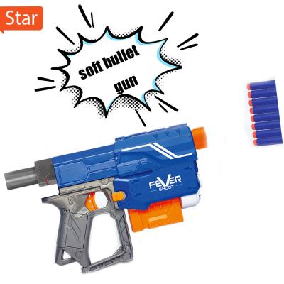 China Hot Selling Soft EVA Bullet Kids Play Foam Gun Toy Gun Shooting Bullet Toy Gun Manual Safety Burst Soft Bullet Gun 2022 for sale