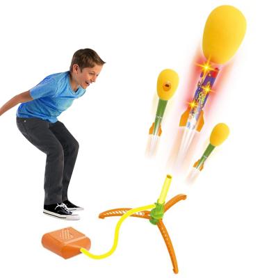 China One With Light Toy Foam Rocket Launcher Toy Fun Outdoor Games Toys Activities For Children CPS242548 for sale