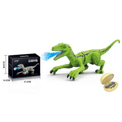 China Hot Selling Amazon Dinosaur Music Plastic Remote Control Toys Simulation Walking Jet Programming Realistic Toys for sale