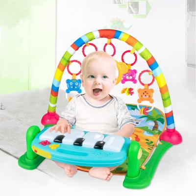 China Educational Musical Play Mat Baby Activity Gym Piano Toy Play Mat Toys Infants Play Mats Musical Keyboard Toys For Newborn for sale