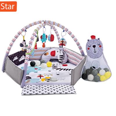 China Toy New Educational 5in1 Your Way Ball Game Baby Activity Play Gym Mat Toys, Newborn Toddler Rainbow Tropics Match Ball Toys for sale