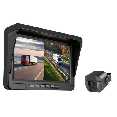 China New Waterproof 24V Bus Reverse Camera 7 Inch Monitor 2 Channel Truck Rear View Camera Sensor Parking System for sale