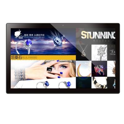 China High Stroke rk3399 / rk3288 18.5 Android 8.1 / 9.0 IPS FHD Hard Capacitive Touch Screen All In One Tablet PC Wall Mounted Digital Signage for sale