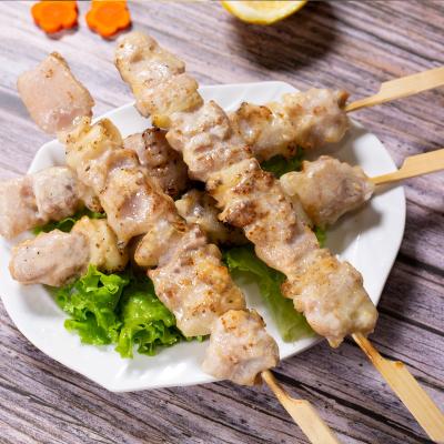 China Delicious BBQ FROZEN Chicken Skewers Cooked Frozen Chicken Chicken Meat String for sale