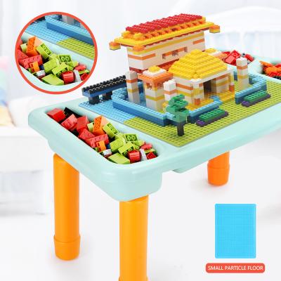 China Track Building Block Toy Multifunctional DIY Assemble Slide Balls Rolling Track Block Toy Building Blocks Table Toy Set For Kids Legos Compatible for sale