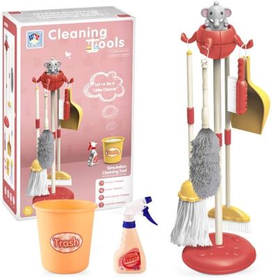 China Playing House Cleaning Set 8 Piece Babysitting Toy Pretend Play Toy For Children for sale