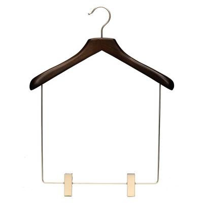 China China Factory Retail Anti-Slip Experienced Solid Wood Garment Rack Space Saver Wardrobe Hanger for sale