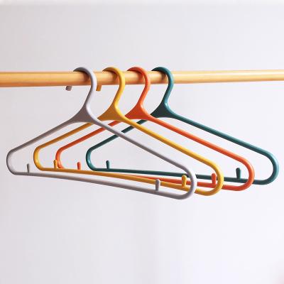 China Colorful Minimalist IMHO Thicken Plastic Suits Hangers for sale