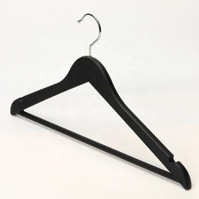 China Custom Black Bulk Anti-Slip Non Slip Hanger Like A Plastic Wood for sale