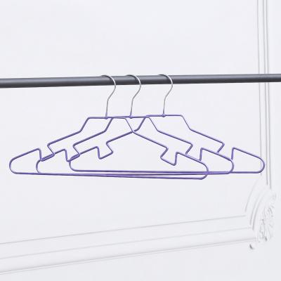 China Minimalist IMHO New Arrival Portable Durable Coated Plastic Metal Hanger for sale