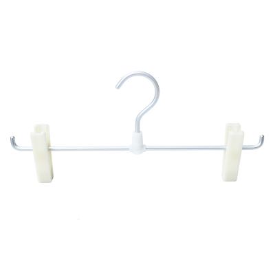 China Non Slip Multifunctional Aluminum Alloy Pants Rack Multilayer Wardrobe Pants Hanger With Clips for sale