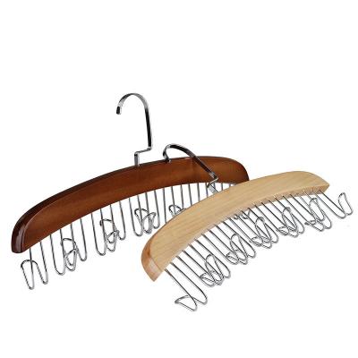 China IMHO Multifunctional Waterfall Closet Belts Link Hanger Wood Wholesale for sale