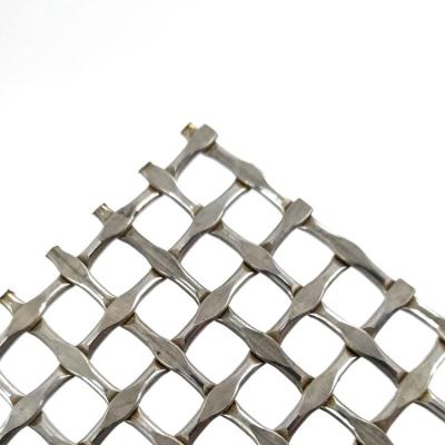 China 2020 New Corrosion Resistance Stainless Steel Wire Curtain Wall Metal Mesh Cladding Ceiling Facades Decoration for sale