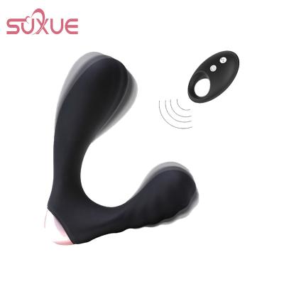 China 2*10 speeds+light 10 kinds+heating 2*10 speeds+light 10 kinds+Electric Heating Mini Anal Men Vibrator Prostatic egg vibrator radio remote massager silicone anal for sale