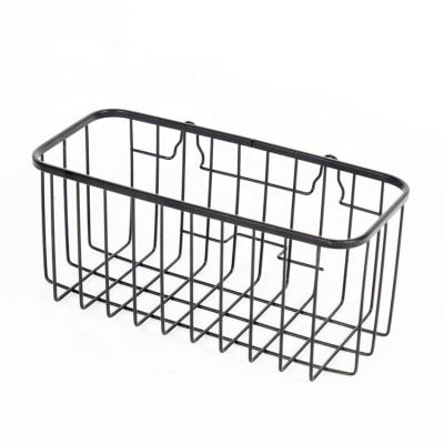 China New Arrival Wall Mounted Type Bathroom Storage Rack Seasoning Metal Storage Racks Wall Mounted Shelving for sale