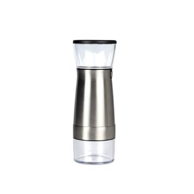 China Transparant Lid USB Rechargeable Coffee Grinder Mini Homemade Portable Cordless Electric Coffee Grinder for sale