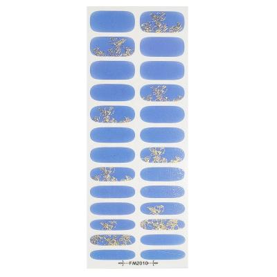 China Fashionable Professional Nail Stickers 3D Nail Wrap Stickers Good Quality Decorate Full Cover Nail Sticker for sale