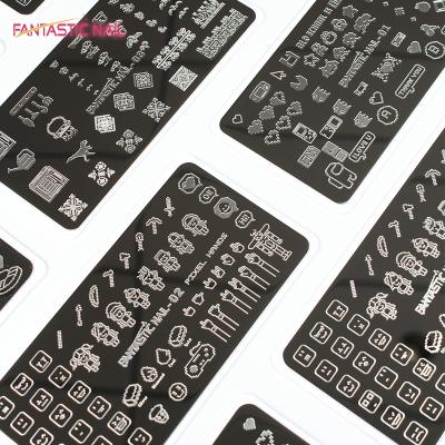 China Fashionable Nail Art Stamping Manicure DIY Image Nail Stamp Stainless Plate 6x12cm for sale