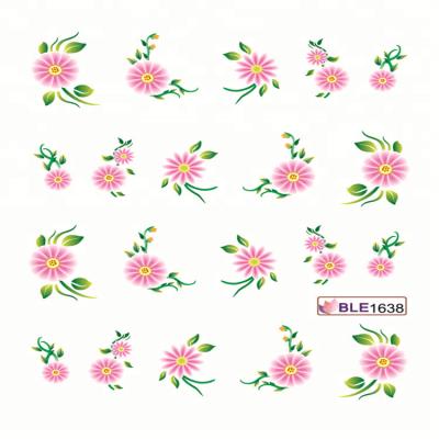 China Easy Apply Personalized Flower Design DIY Water Stickers Nail Stickers for sale