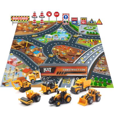 China Plastic Mat Racing For Children's Toy Competition Diecast Toy Car Model for sale