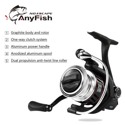 China ANYFISH PREDAX Hot Sale 10BB 8kg DragPower Fishing Reel 1000-5000 Lure Wheels Metal Body PREDAX for sale