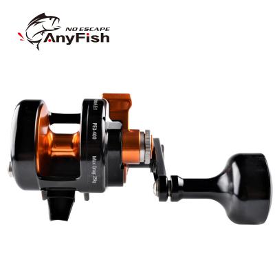 China ANYFISH POWER JIG BUILDING Trolling Reel Fishing Reel For Saltwater 25kg Sea Fishing DragPower 300/400 JIGGER POWERJIG Building Reel for sale