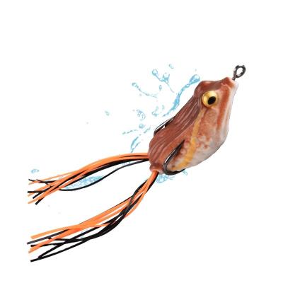 China Ray Topwater Simulation For Big LUCKY FROG 1PCS 4.2cm/7g Artificial Fish Saltwater Soft ANYFISH Double Hooks Lure Bait LUCKY FROG for sale