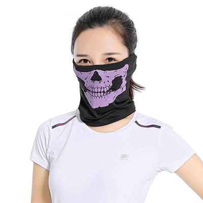 China Halloween Decoration Skull Skeleton Outdoor Bicycle Multi Function Neck Warmer Ghost Scarves 1 PC Fashion Magic Halloween Scarf for sale