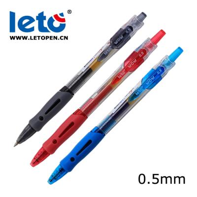 China Normal Retractable Fine Point 0.5mm Gel Pens Leto GP-2511 Retractable Gel Pens for sale