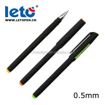 China Full Size Gel Pen 0.5mm Student Office Inspiration Black Gel Ink Pen for sale