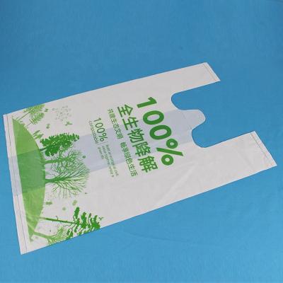 China BIODEGRADABLE Promotional Hot Selling Custom Logo Custom Logo Custom Plastic Tote Bag T-shirt Plastic Bag for sale