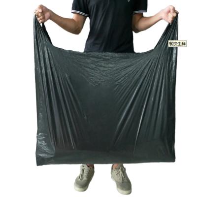 China Disposable Recycled HDPE Heavy Duty Industrial Plastic Black LDPE Garbage Bag for sale