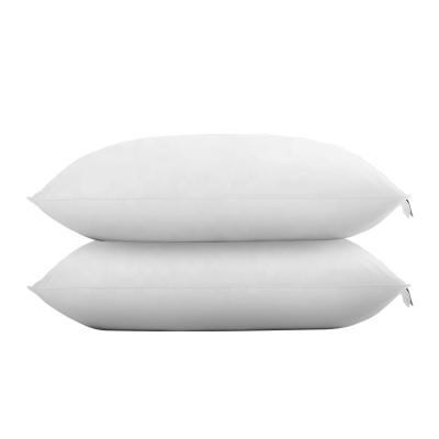 China Hotel pillow-2-pack anti-static luxury pillow cover100% pure cotton plush and super soft down alternative microfiber filling pillow for sale