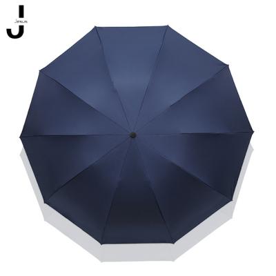 China Business Umbrella Triple Manual Umbrella Modern Folding Gift Advertising Large Custom Umbrella for sale