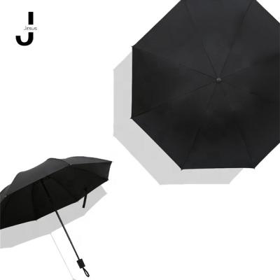 China Sun Three-folding modern classic men's and women's manual and rain sunscreen wholesale customizable advertising umbrella for sale