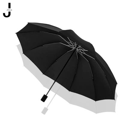 China Low MOQ 51inch 10K Modern Cheap 3 Fold Manual Open Umbrella for sale