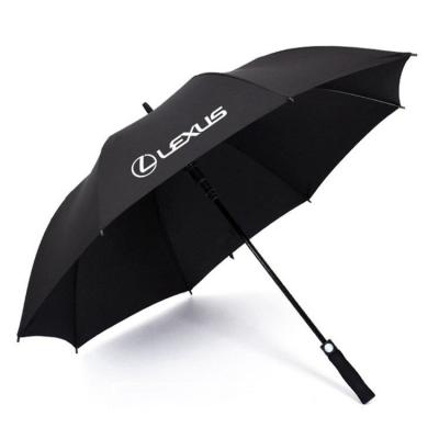 China High Quality Minimalist Golf Umbrella, 60 Inch Extra Large Windproof Auto Open Promotional Business Waterproof Customized Umbrella for sale